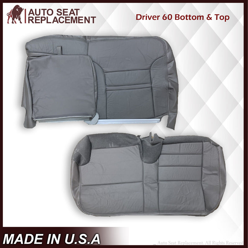 2002-2005 Ford Excursion Limited SECOND ROW 60/40 SPLIT Seat Cover in Gray: Choose From Variations