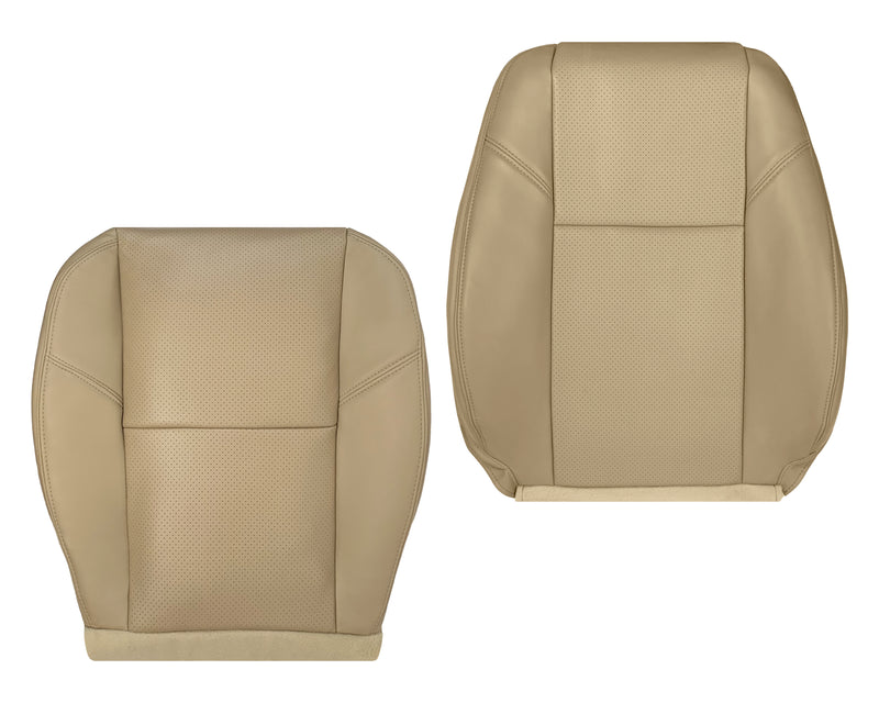 2007-2014 Chevy Silverado Suburban Tahoe Perforated Seat Cover in Light Cashmere Tan: Choose From Variation