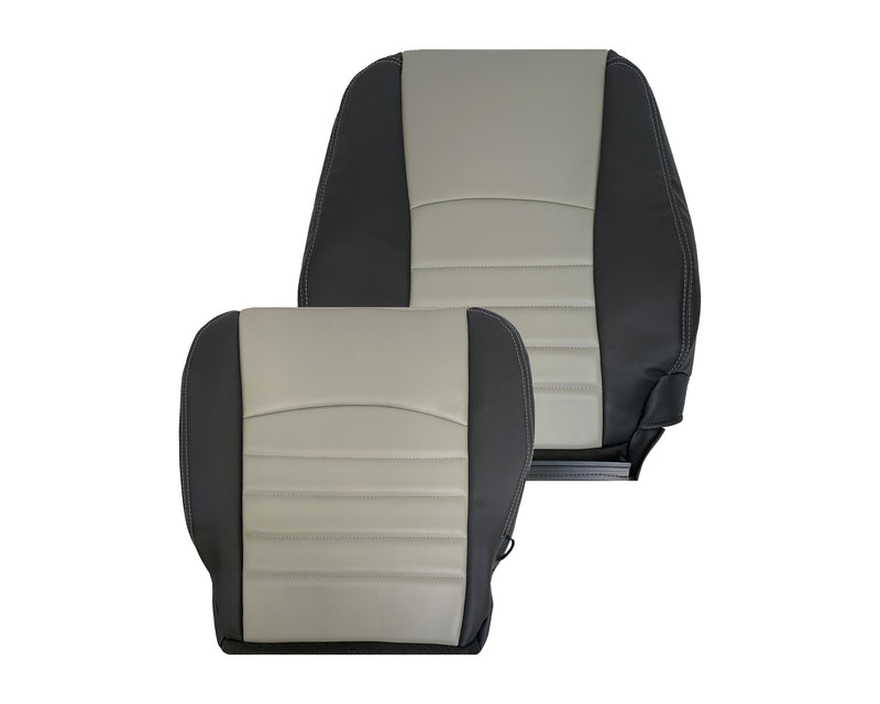 2009 2010 2011 2012 Dodge Ram Work Truck Replacement Vinyl Seat Covers 2-Tone Gray/Dark Gray: Choose your side - Auto Seat Replacement