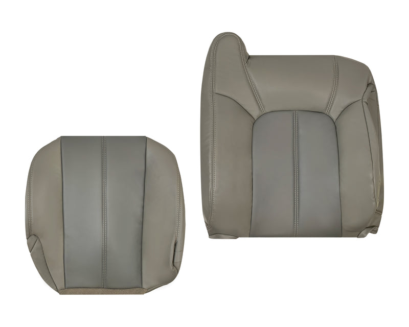 2001 2002 GMC Yukon Denali XL SLT SLE Leather Replacement Seat Cover 2 Tone Gray: Choose From Variation