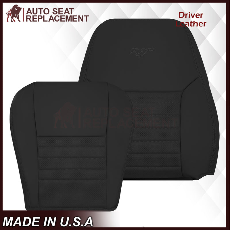 1999-2004 Ford Mustang GT Convertible Replacement Seat Cover in Dark Charcoal Black: Choose From Variation