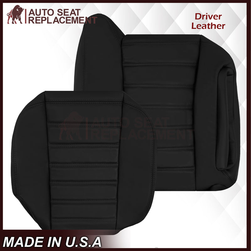 2003 - 2007 Hummer H2 SUV SUT Adventure LEATHER Seat Cover: Ebony Black
