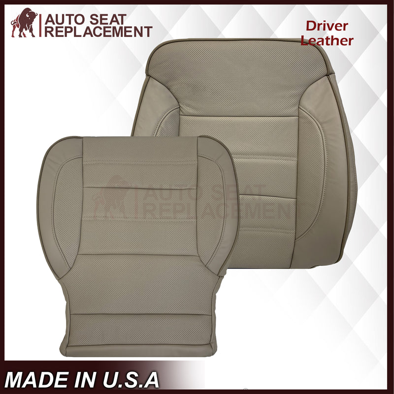 2014 2015 2016 2017 2018 2019 GMC Yukon Denali Perforated Leather Seat Cover Replacement In Shale Tan: Choose from variant