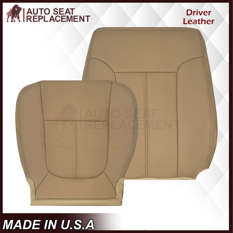 2011-2016 Ford F-250 F-350 F-450 Lariat Seat Cover Replacement in Adobe Tan: Choose From Variants