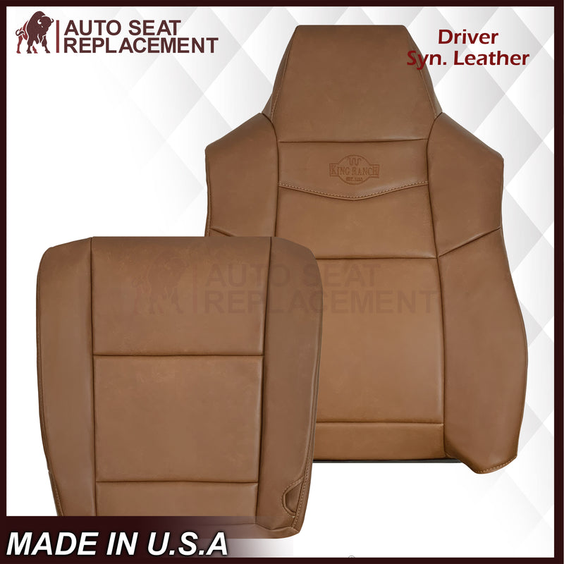 2002-2007 Ford F250 F350 King Ranch Replacement Synthetic Leather Front Seat Covers