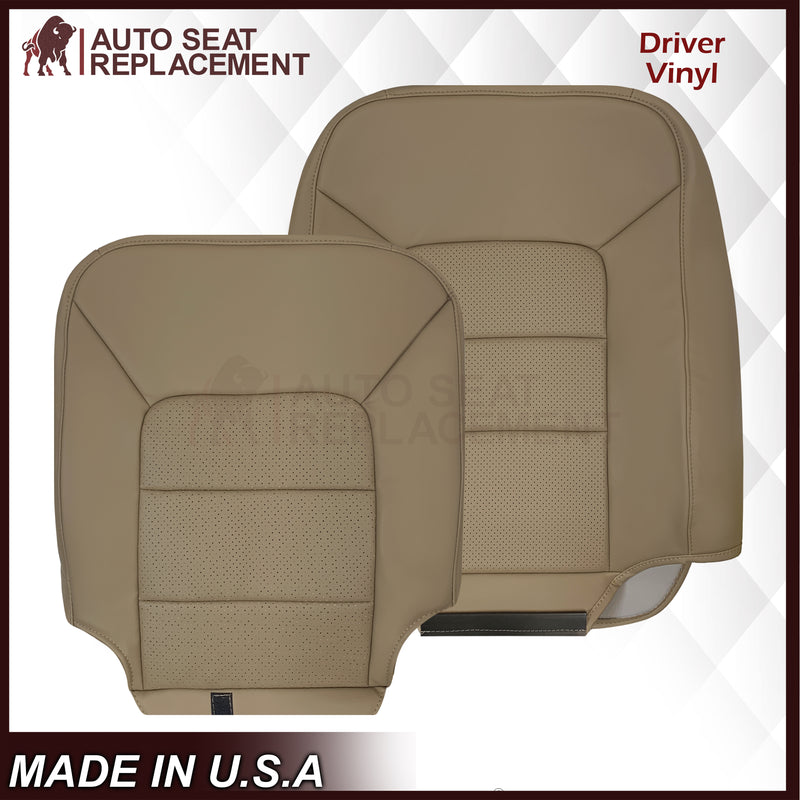 2005 2006 Ford Expedition Limited Perforated Tan Seat Covers: Choose Leather or Vinyl