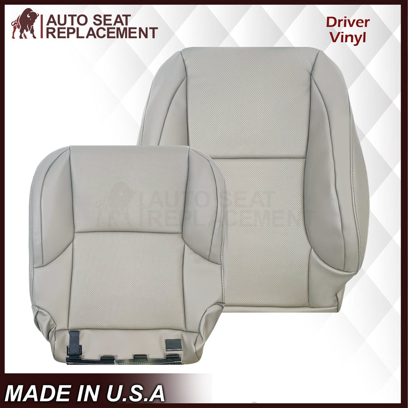 2010-2021 Lexus GX460 Replacement Perforated Synthetic Leather Seat Cover: Ecru “Off-White/Cream” Perforated