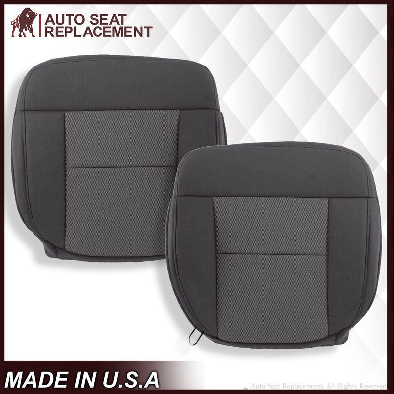2004 2005 2006 Ford F150 XLT Bottom Seat Cover in Black & Gray Cloth