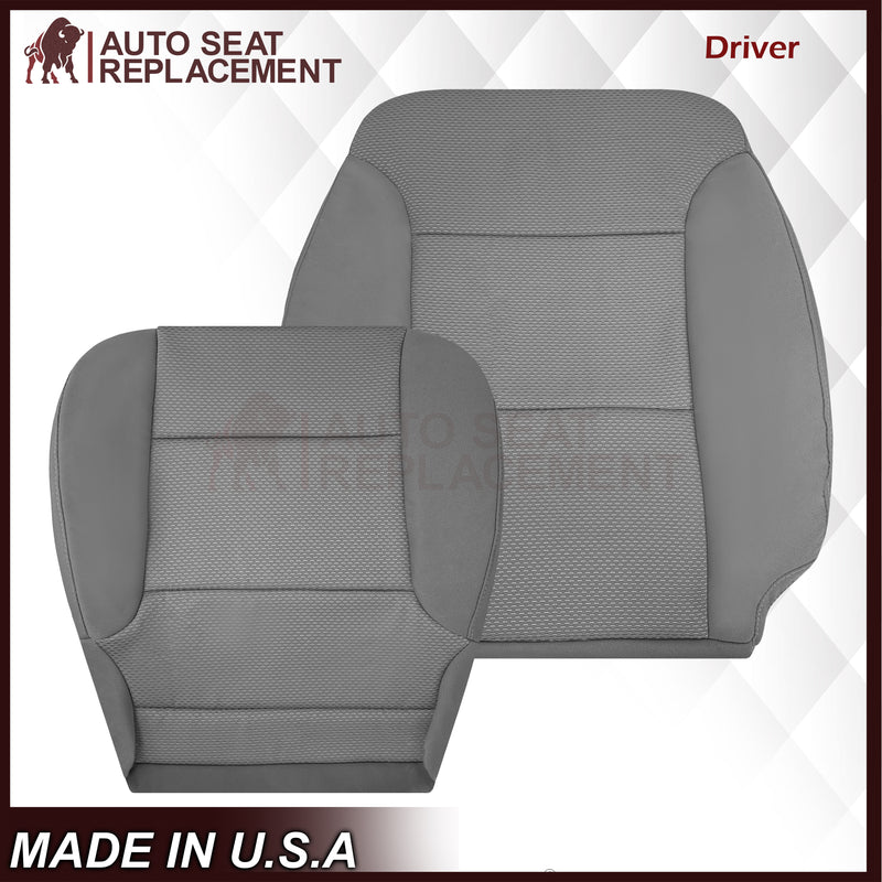 2014-2019 Chevy Silverado LS LT Z71 Replacement Cloth Seat Cover: Gray - Auto Seat Replacement