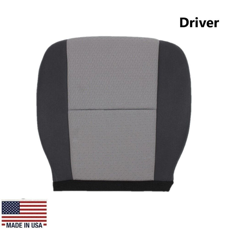 2007-2014 Chevy Silverado Work Truck CLOTH Seat Cover In 2 Tone Gray/Black: Choose From Variation