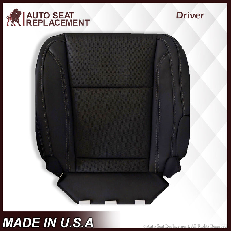 2015 2016 2017 2018 Dodge Charger SE Driver Passenger Leather Seat Covers Black