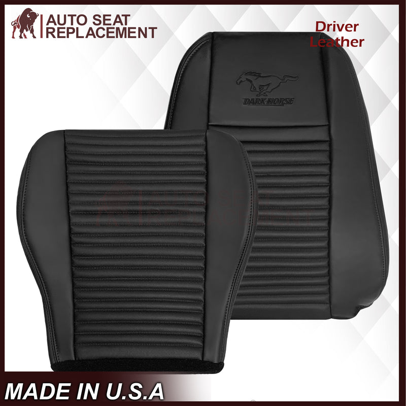 2003-2004 Ford Mustang Mach 1 ONE Replacement Leather Seat Cover in Ebony Black: Choose From Variation - Auto Seat Replacement