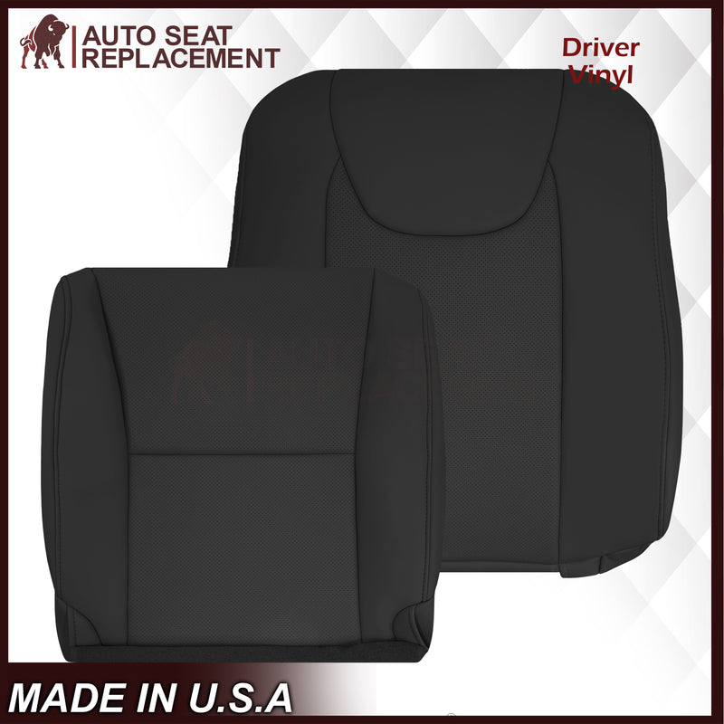 2010-2015 Lexus RX350 RX450H Replacement Synthetic Leather Seat Covers: Black Perforated