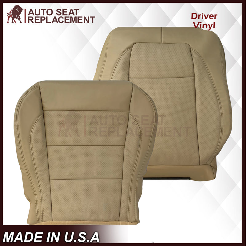 2007 - 2010 Jaguar XK XK-R Genuine Leather OR Synthetic Leather Seat Covers In Caramel Tan