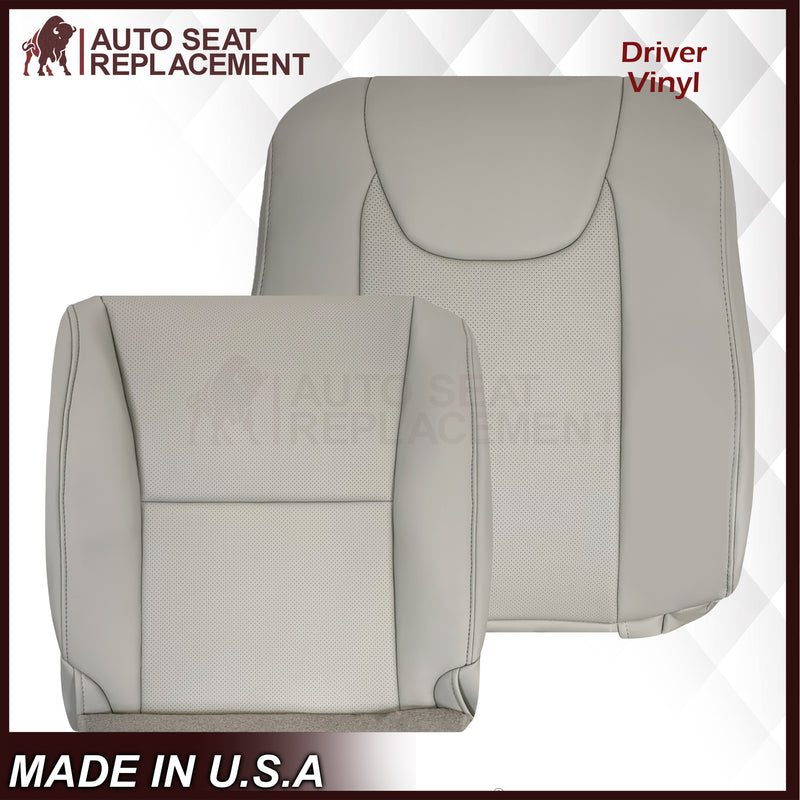 2010-2015 Lexus RX350 RX450H Replacement Synthetic Leather Seat Covers: Gray Perforated