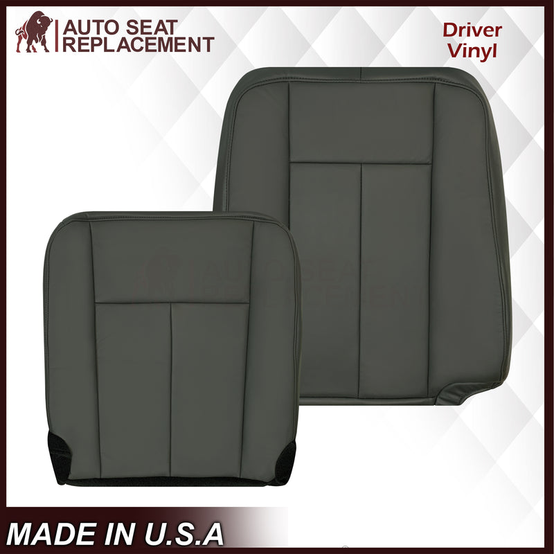 2007-2014 Ford Expedition XLT Replacement Synthetic Leather or Genuine Leather Seat Cover: Dark Gray
