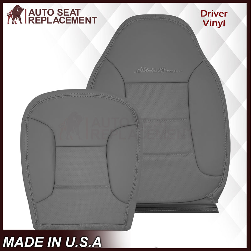 1992 - 1996 Ford Bronco Eddie Bauer Synthetic Leather Seat Cover In Gray - Auto Seat Replacement