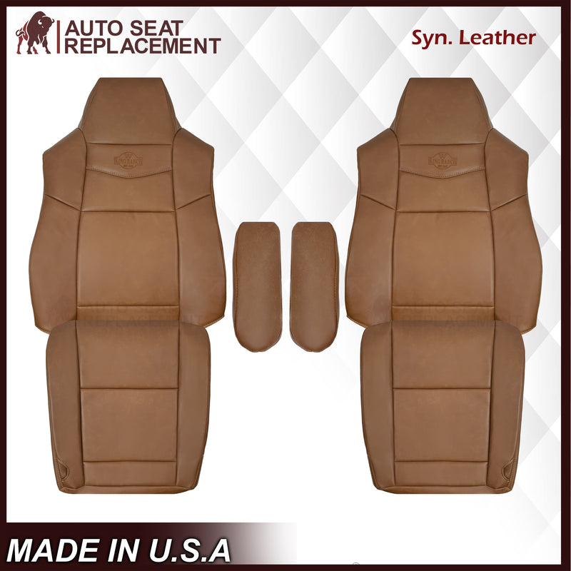2002-2007 Ford F250 F350 King Ranch Replacement Synthetic Leather Front Seat Covers