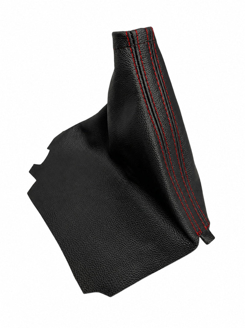Leather Handbrake & Shift Boot Cover with Embroidery for Subaru Impreza WRX Non STI - Auto Seat Replacement