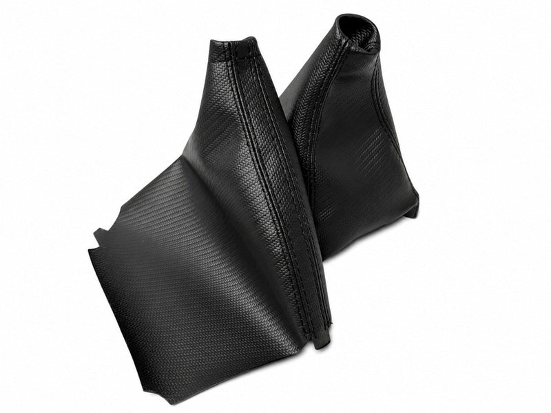 For 2008-2016 Subaru Impreza WRX Crosstrek Forester Carbon Fiber Vinyl Handbrake & Shift Boot Cover - Auto Seat Replacement