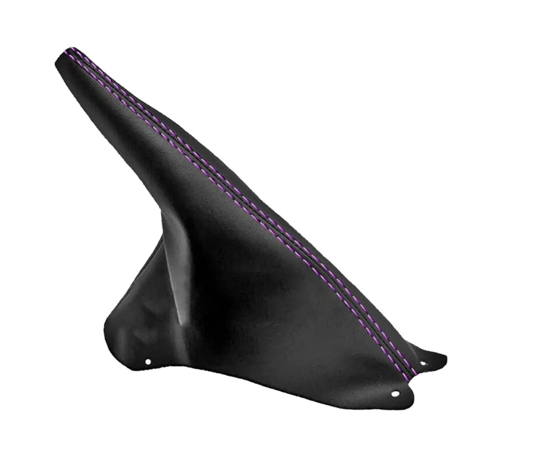 1994-2004 FORD MUSTANG GT-2001 Bullitt Black Genuine Leather Parking Brake Boot Cover - Auto Seat Replacement