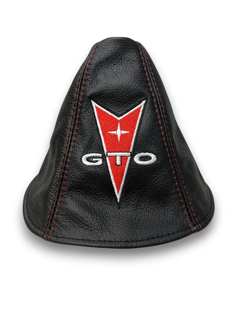Custom Embroidered Leather Shift Boot Cover for Pontiac GTO 2004 - 2006