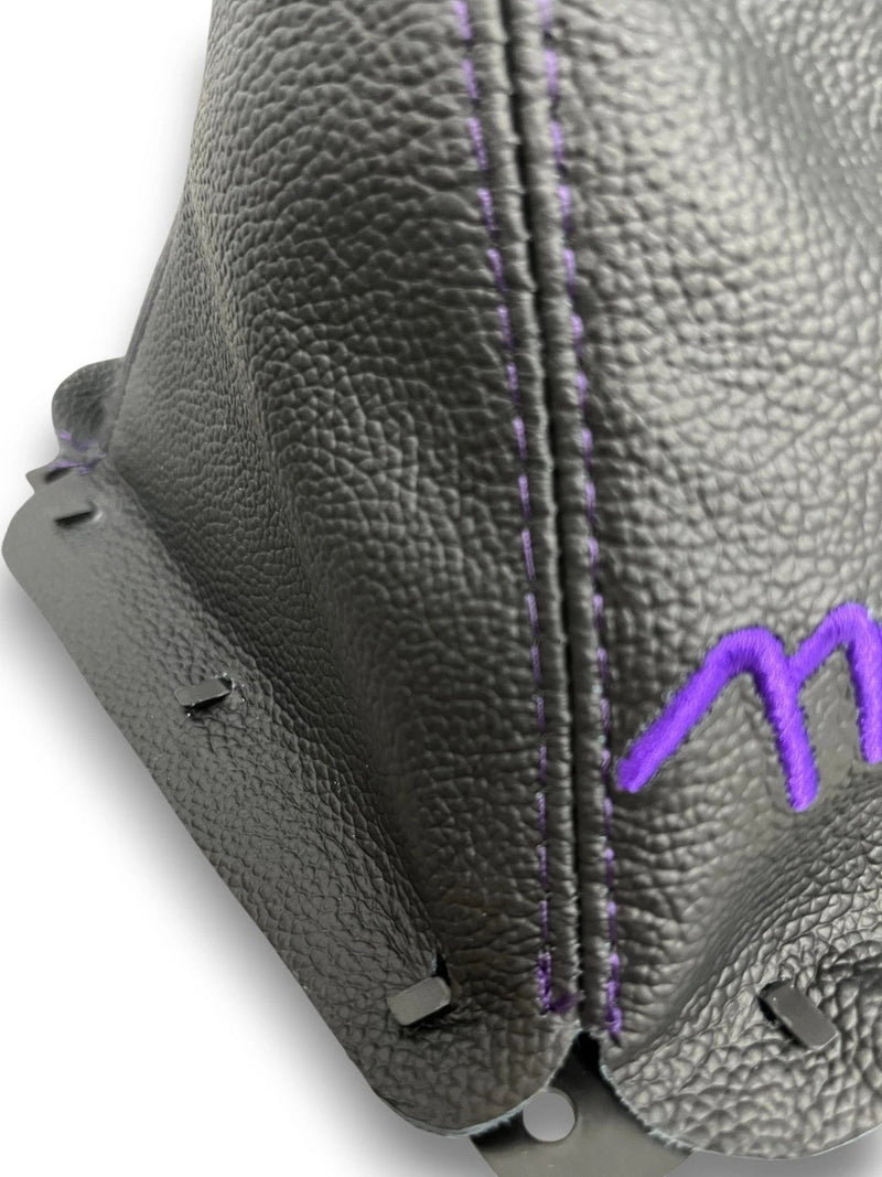 Embroidery Genuine Leather Handbrake & Shift Boot Cover For MZADA MK1 MX-5 1998-2005