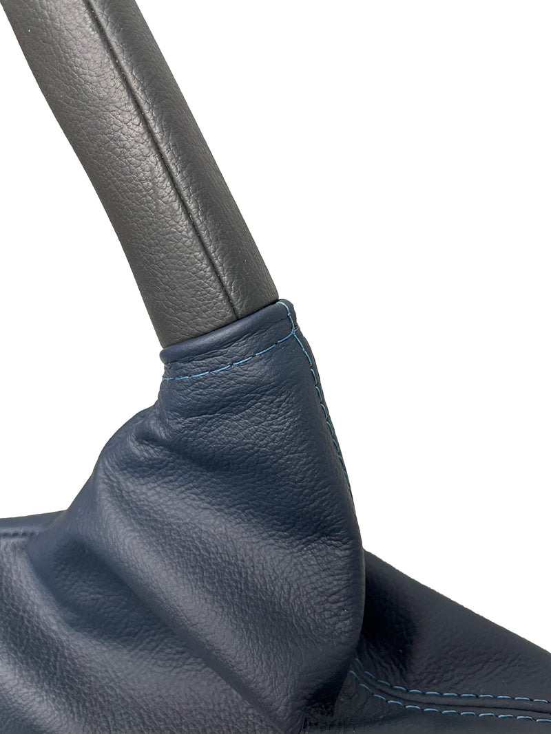Genuine Leather Automatic Shift & Handbrake Boot Cover For 2012-2020 Subaru BRZ Scion FR-S Toyota GT86 - Auto Seat Replacement