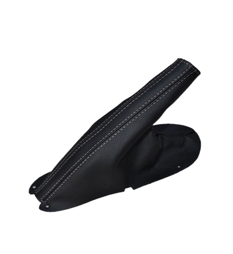1994-2004 FORD MUSTANG GT-2001 Bullitt Black Genuine Leather Parking Brake Boot Cover - Auto Seat Replacement