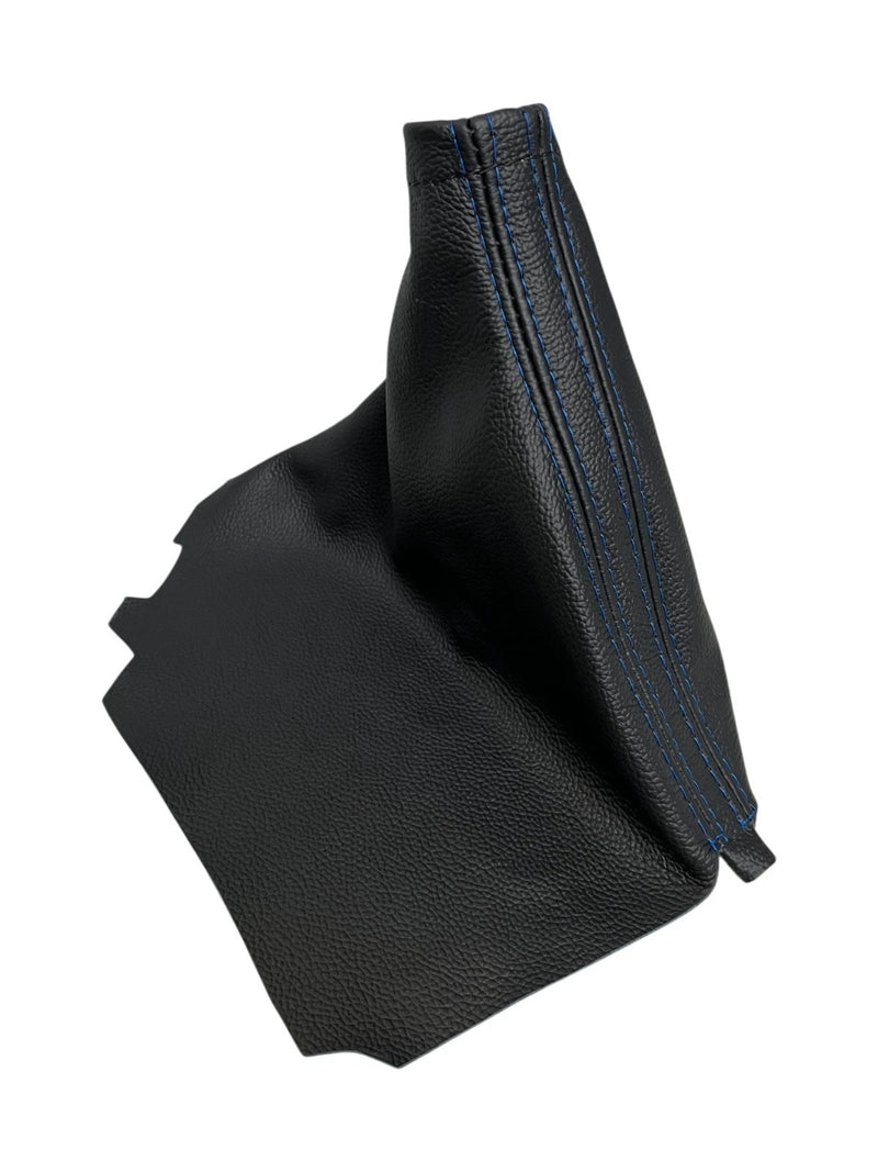 Leather Handbrake & Shift Boot Cover with Embroidery for Subaru Impreza WRX Non STI - Auto Seat Replacement