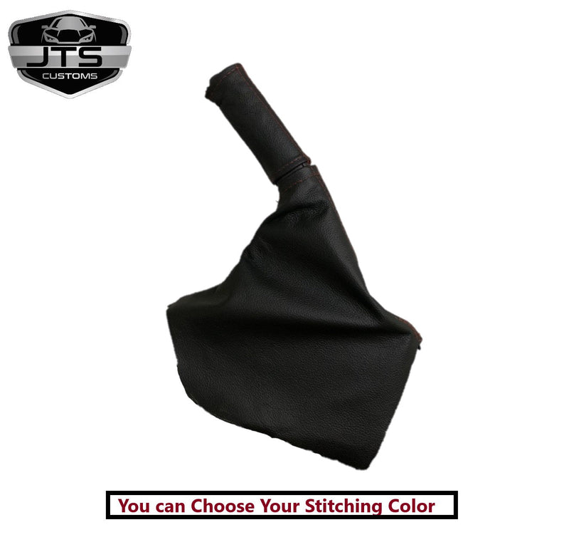 2008 - 2016 Subaru Impreza WRX STI Shift E-Brake Boot & Console Lid Cover Set In Black With Red Stitching - Auto Seat Replacement