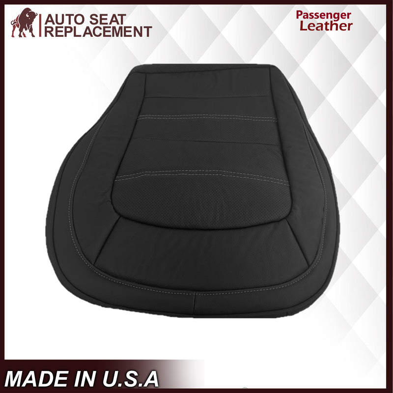 2015 - 2022 GMC Canyon DENALI  PERFROATED Replacement Bottom Seat Covers in Jet Black: Choose your side and material