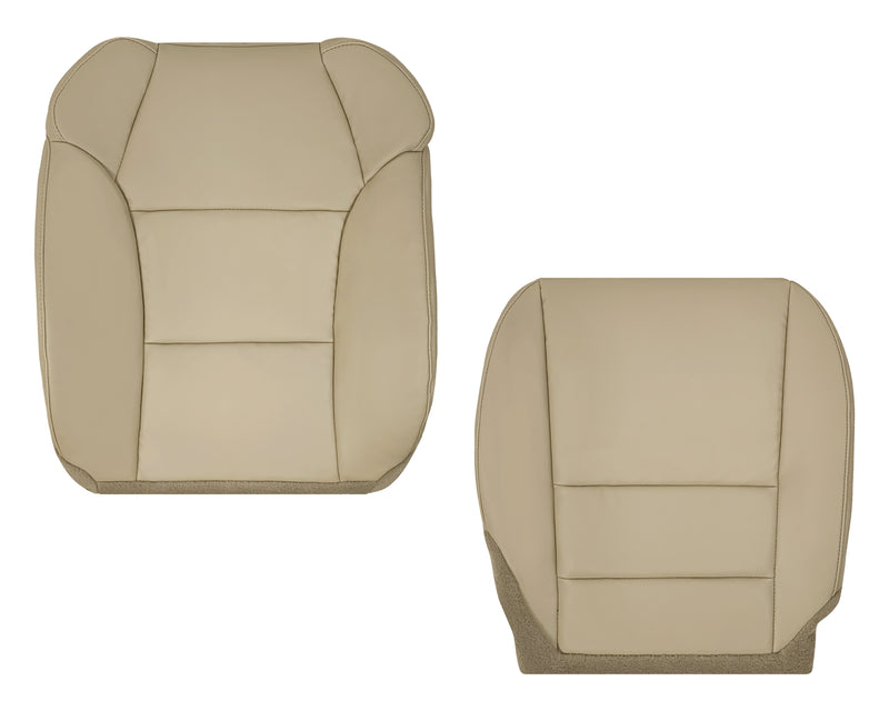 2007 - 2013 Acura MDX Driver Or Passenger Replacement Seat Covers: Non-Perforated Tan