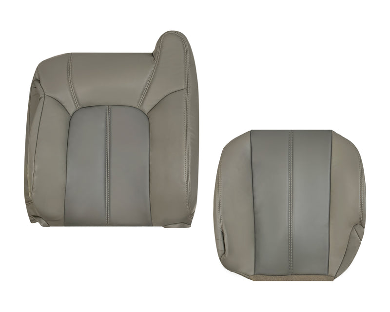 2001 2002 GMC Yukon Denali XL SLT SLE Leather Replacement Seat Cover 2 Tone Gray: Choose From Variation