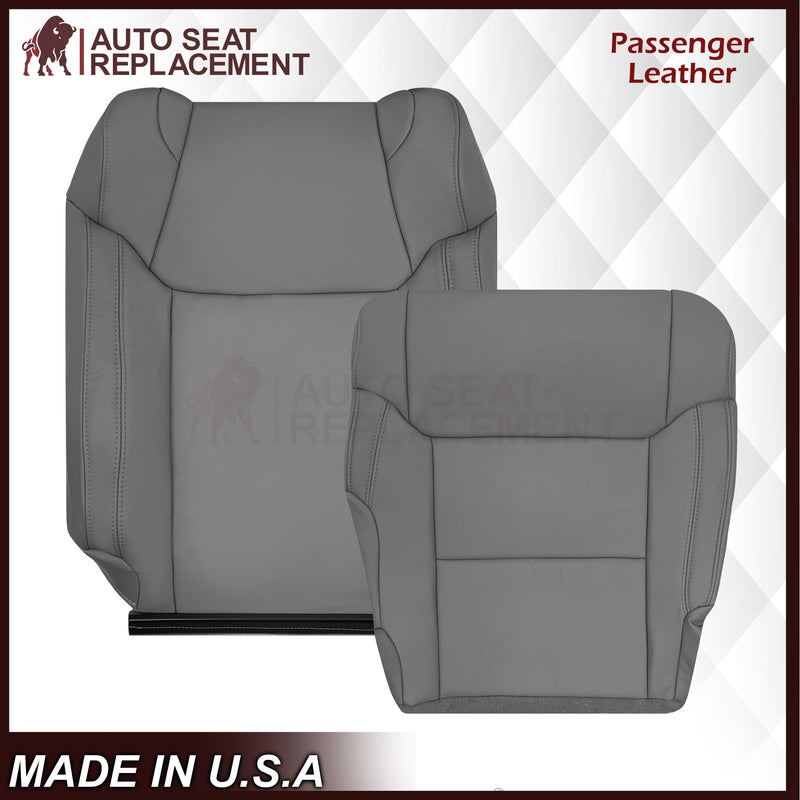 2014-2021 Toyota Tundra Work Truck Driver OR Passenger Side Replacement Leather OR Synthetic Leather Seat Cover: Graphite Gray