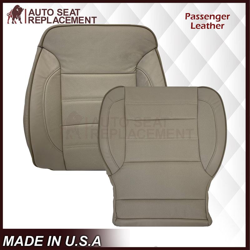 2014 2015 2016 2017 2018 2019 GMC Yukon Denali Perforated Leather Seat Cover Replacement In Shale Tan: Choose from variant