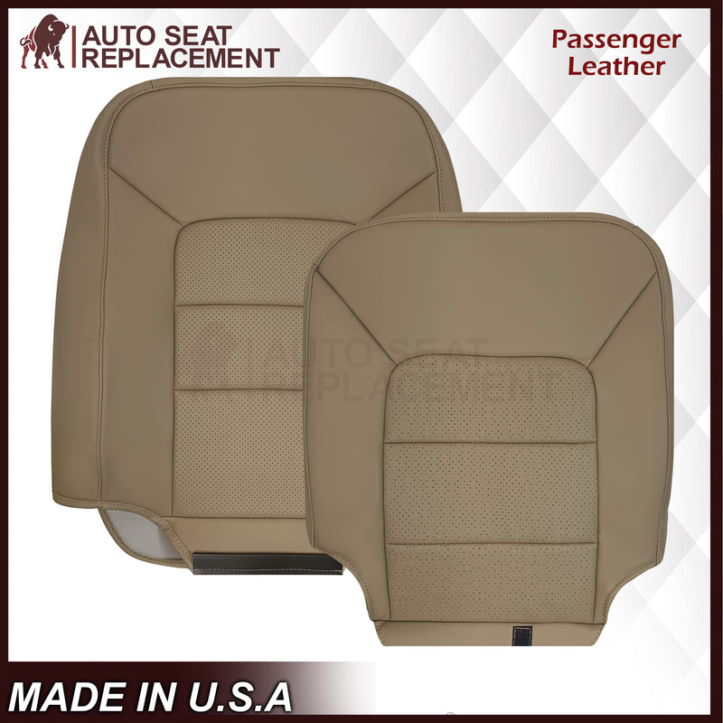 2005 2006 Ford Expedition Limited Perforated Tan Seat Covers: Choose Leather or Vinyl