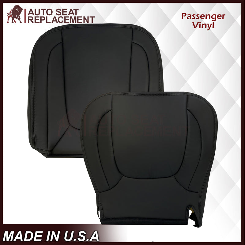 2002 2003 2004 2005 Dodge Ram ST WORK TRUCK 1500 2500 3500 Replacement Seat Covers In Dark Slate "Dark Gray" Synthetic Leather (Vinyl)