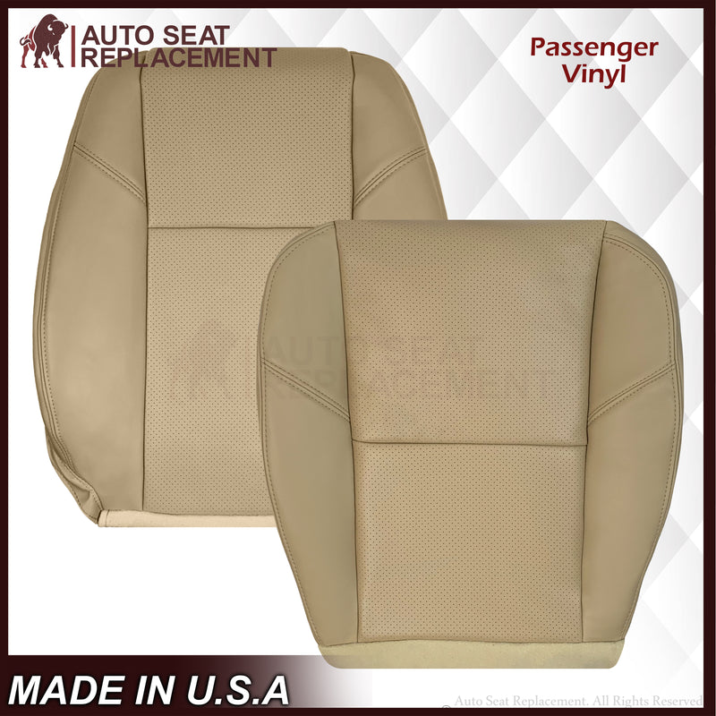 2007-2008 Cadillac Escalade Perforated Seat Cover in VERY Light Cashmere Tan: Choose From Variation - Auto Seat Replacement
