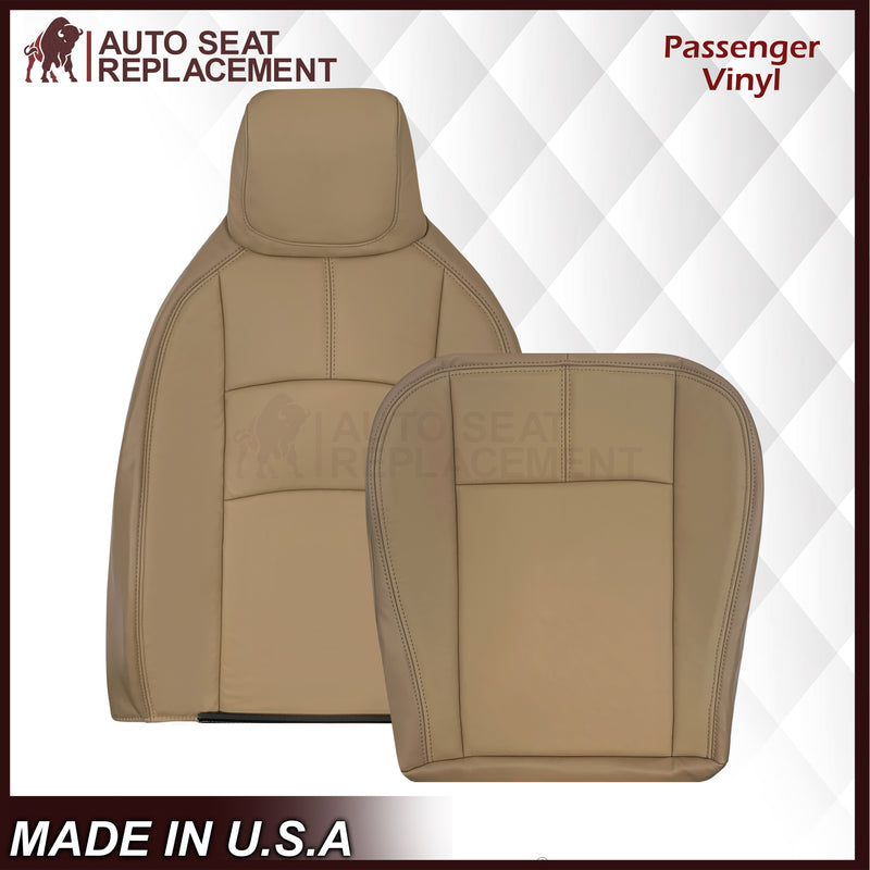 2009-2019 Ford E350 E450 E550 Econoline Van Synthetic Leather Replacement Seat Covers In Tan