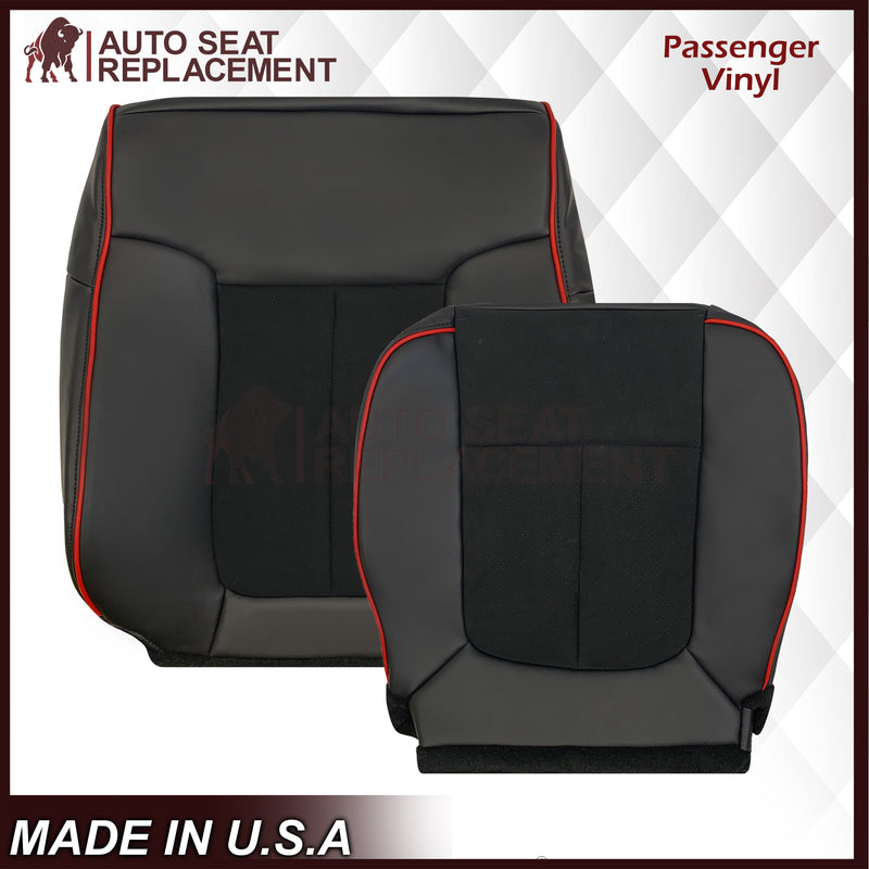 2013–2014 Ford F-150 FX4 Appearance Package Black Seat Cover with Suede Insert - Auto Seat Replacement