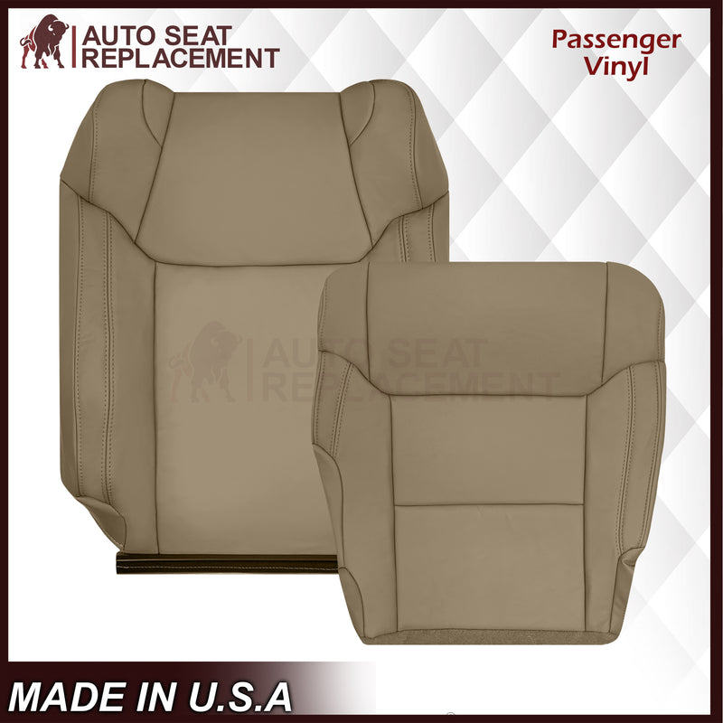 2014-2021 Toyota Tundra Driver or Passenger Bottom / Top Replacement Seat Cover – Sand Beige Tan