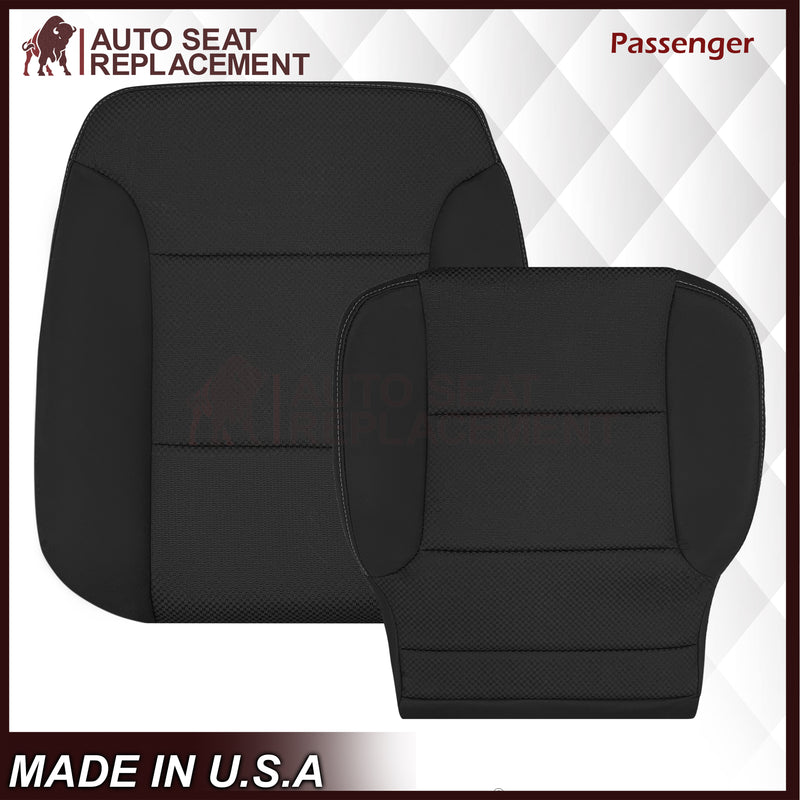 2014-2019 GMC Sierra SLE SLT Z71 Replacement Cloth Seat Cove: Black - Auto Seat Replacement