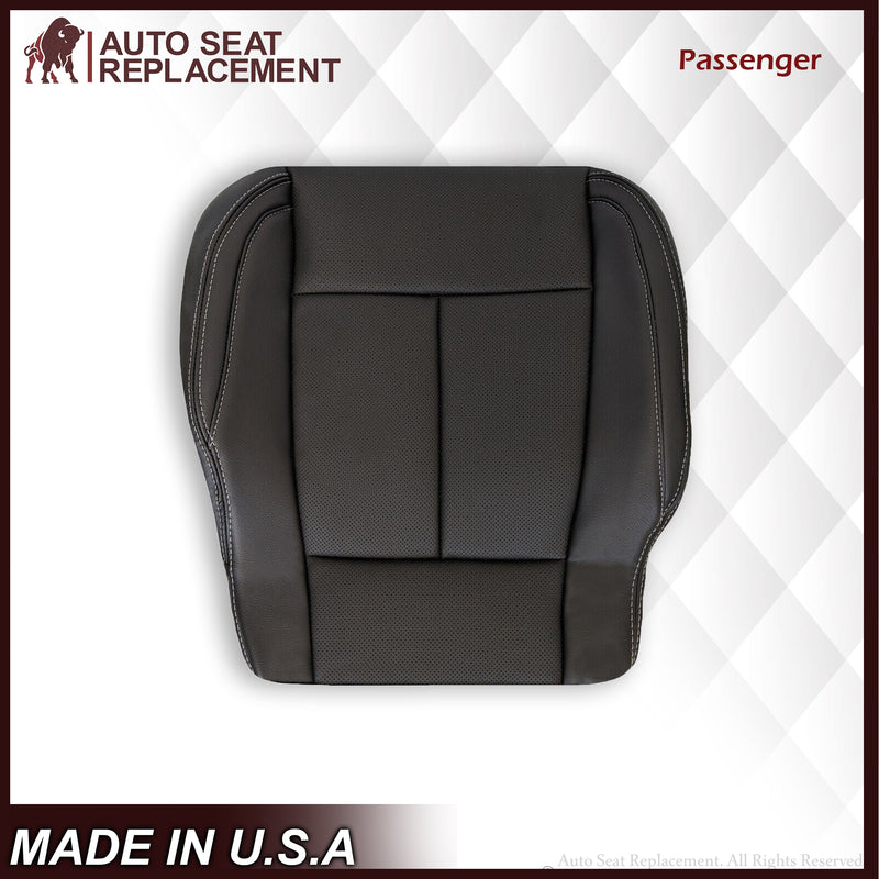 2015 2016 2017 2018 2019 2020 2021 Ford F150 Super Crew Perforated Bottom Seat Cover In Black Leather or Vinyl