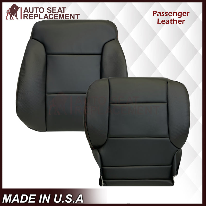 2014 - 2019 GMC Sierra All-Terrain Black Leather Replacement New Front Seat Covers