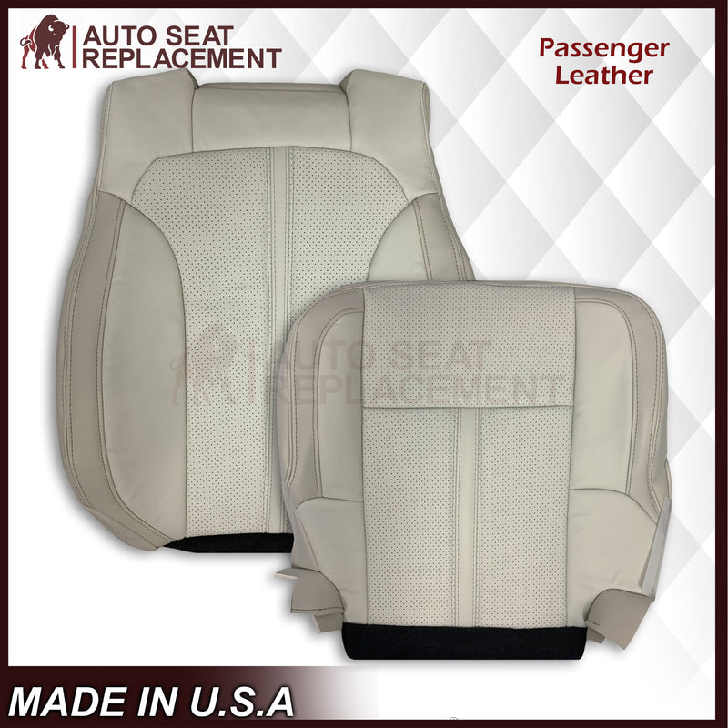 2009 - 2012 Lincoln MKS Replacement Seat Covers in Tan: Choose Genuine Leather or Vinyl