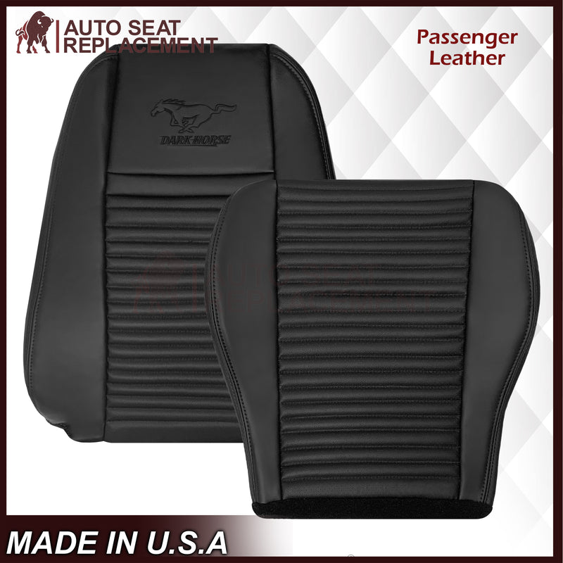 2003-2004 Ford Mustang Mach 1 ONE Replacement Leather Seat Cover in Ebony Black: Choose From Variation - Auto Seat Replacement
