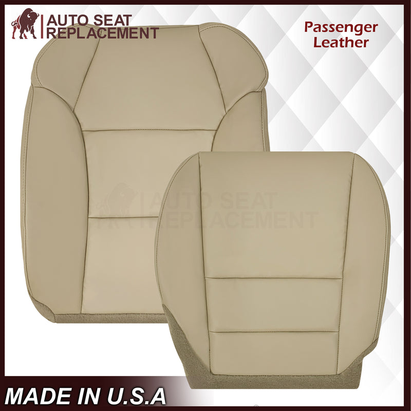 2007 - 2013 Acura MDX Driver Or Passenger Replacement Seat Covers: Non-Perforated Tan
