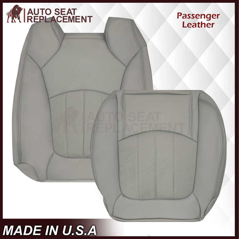 2009-2012 Chevrolet Traverse LT/LTZ Driver or Passenger Replacement Seat Cover: Perforated, Gray - Auto Seat Replacement