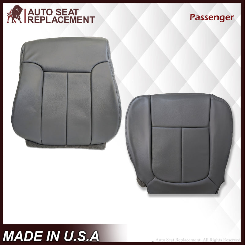 2009 - 2014 Ford F150 Lariat Crew Cab Replacement Seat Cover Steel Gray Vinyl